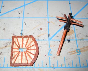 Parts for the spritsail topmast and top