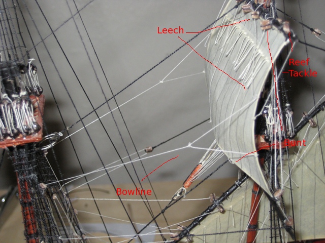 Mizzen topsail running rigging (from fore side)